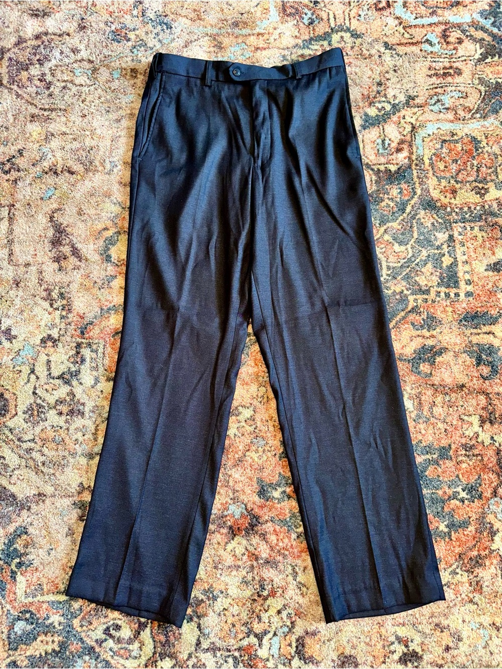 Men's Charcoal Suit Pants – Classic Straight Fit